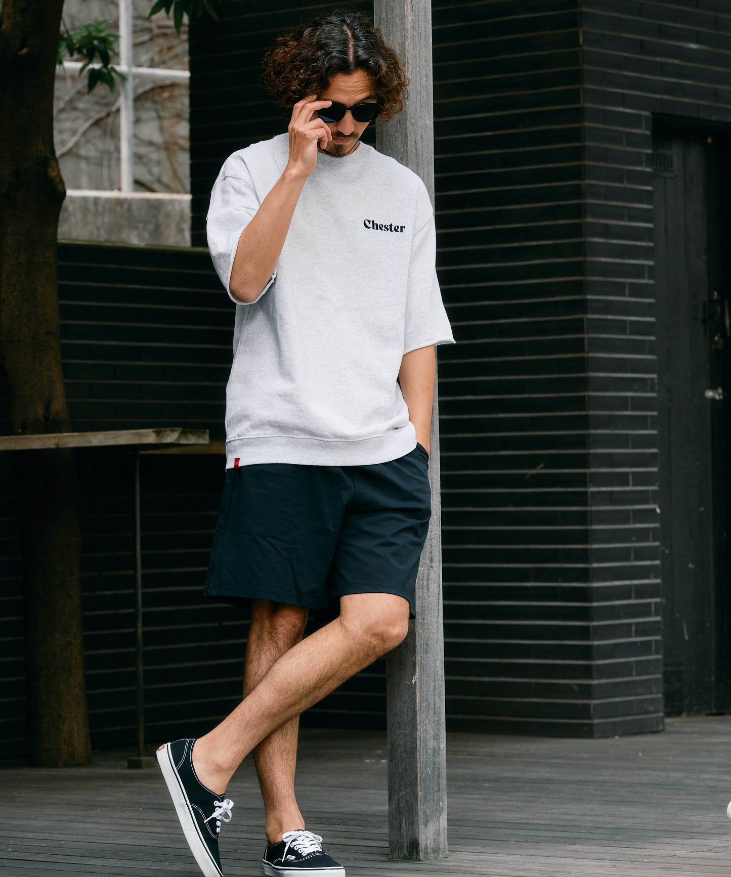 【予約販売7月中旬～下旬入荷】-Travis-(ﾄﾗｳﾞｨｽ)  バンダナパッチワーク ハーフスリーブスウェット