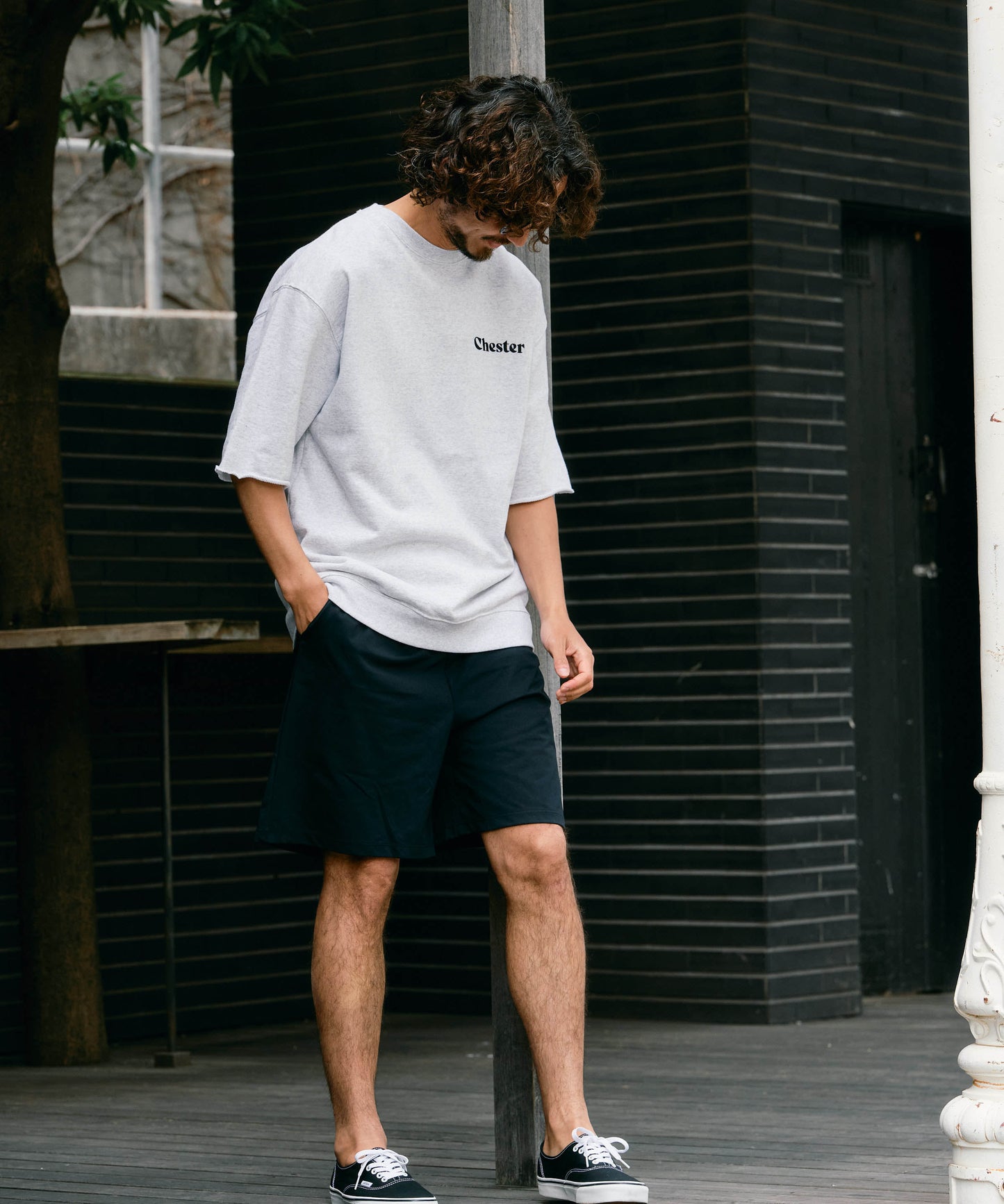 【予約販売7月中旬～下旬入荷】-Travis-(ﾄﾗｳﾞｨｽ)  バンダナパッチワーク ハーフスリーブスウェット