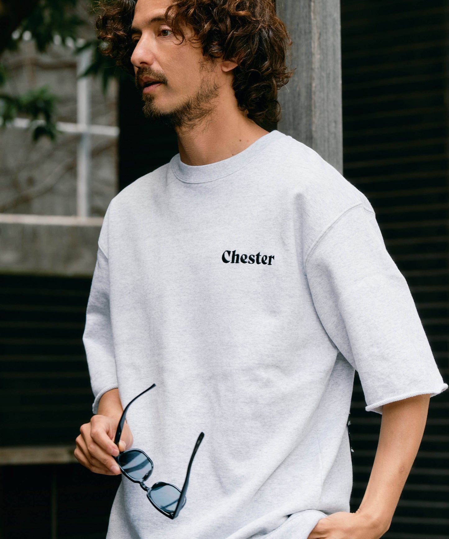 【予約販売7月中旬～下旬入荷】-Travis-(ﾄﾗｳﾞｨｽ)  バンダナパッチワーク ハーフスリーブスウェット