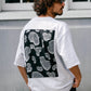 【予約販売7月中旬～下旬入荷】-Travis-(ﾄﾗｳﾞｨｽ)  バンダナパッチワーク ハーフスリーブスウェット