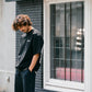 【予約販売7月中旬～下旬入荷】-Travis-(ﾄﾗｳﾞｨｽ)  バンダナパッチワーク ハーフスリーブスウェット