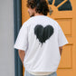 【予約販売7月初旬〜中旬入荷】 -Elio-（ｴﾘｵ）グランジハート バックプリント Tシャツ
