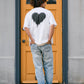 【予約販売7月初旬〜中旬入荷】 -Elio-（ｴﾘｵ）グランジハート バックプリント Tシャツ