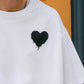 【予約販売7月初旬〜中旬入荷】 -Elio-（ｴﾘｵ）グランジハート バックプリント Tシャツ