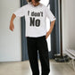 【予約販売7初旬～中旬入荷】-Beck-(ﾍﾞｯｸ)  "I don't No" メッセージプリント ビッグTシャツ