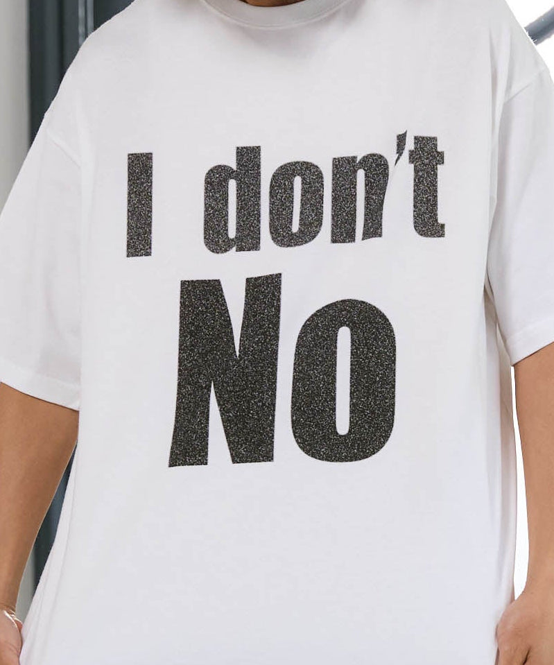 【予約販売7初旬～中旬入荷】-Beck-(ﾍﾞｯｸ)  "I don't No" メッセージプリント ビッグTシャツ