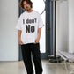 【予約販売7初旬～中旬入荷】-Beck-(ﾍﾞｯｸ)  "I don't No" メッセージプリント ビッグTシャツ