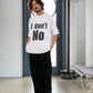 【予約販売7初旬～中旬入荷】-Beck-(ﾍﾞｯｸ)  "I don't No" メッセージプリント ビッグTシャツ