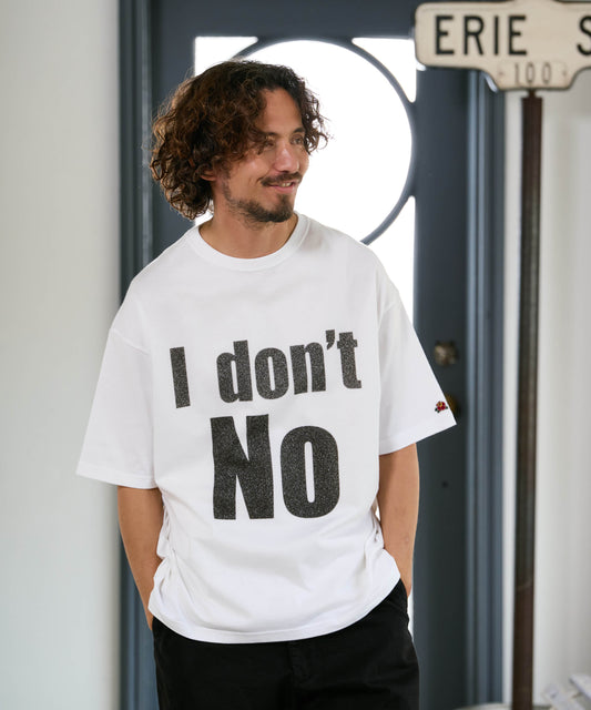 【予約販売7初旬～中旬入荷】-Beck-(ﾍﾞｯｸ)  "I don't No" メッセージプリント ビッグTシャツ