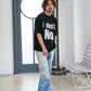【予約販売7初旬～中旬入荷】-Beck-(ﾍﾞｯｸ)  "I don't No" メッセージプリント ビッグTシャツ