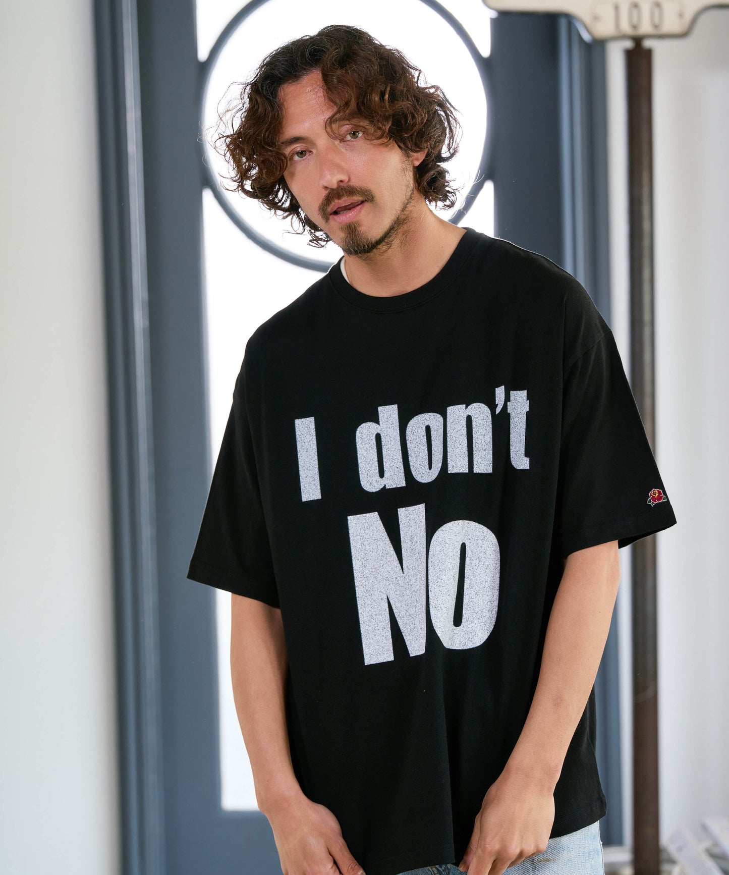 【予約販売7初旬～中旬入荷】-Beck-(ﾍﾞｯｸ)  "I don't No" メッセージプリント ビッグTシャツ