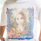 【予約販売7月中旬～下旬入荷】-Magdalena-(ﾏｸﾞﾀﾞﾚﾅ) "No saviors" グリッチマリア＆ローズワッペン ビッグTシャツ