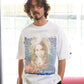 【予約販売7月中旬～下旬入荷】-Magdalena-(ﾏｸﾞﾀﾞﾚﾅ) "No saviors" グリッチマリア＆ローズワッペン ビッグTシャツ