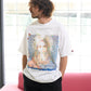 【予約販売7月中旬～下旬入荷】-Magdalena-(ﾏｸﾞﾀﾞﾚﾅ) "No saviors" グリッチマリア＆ローズワッペン ビッグTシャツ