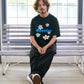 【予約販売7月初旬〜中旬入荷】-Indie-（ｲﾝﾃﾞｨｰ）デイジーフラワー＆ペイントスマッジ プリントTシャツ
