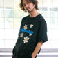 【予約販売7月初旬〜中旬入荷】-Indie-（ｲﾝﾃﾞｨｰ）デイジーフラワー＆ペイントスマッジ プリントTシャツ