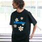 【予約販売7月初旬〜中旬入荷】-Indie-（ｲﾝﾃﾞｨｰ）デイジーフラワー＆ペイントスマッジ プリントTシャツ