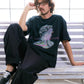 【予約販売7月初旬～中旬入荷】-Adonis-(ｱﾄﾞﾆｽ） アートグラフィック プリントTシャツ