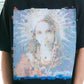 【予約販売7月中旬～下旬入荷】-Magdalena-(ﾏｸﾞﾀﾞﾚﾅ) "No saviors" グリッチマリア＆ローズワッペン ビッグTシャツ