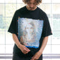 【予約販売7月中旬～下旬入荷】-Magdalena-(ﾏｸﾞﾀﾞﾚﾅ) "No saviors" グリッチマリア＆ローズワッペン ビッグTシャツ