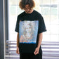 【予約販売7月中旬～下旬入荷】-Magdalena-(ﾏｸﾞﾀﾞﾚﾅ) "No saviors" グリッチマリア＆ローズワッペン ビッグTシャツ
