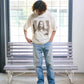 【予約販売7月中旬～下旬入荷】-Jesus-(ｼﾞｰｻﾞｽ) "Hey, What's up?" グラフィック＆ローズワッペン ヴィンテージTシャツ -Jesus-