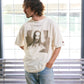 【予約販売7月中旬～下旬入荷】-Jesus-(ｼﾞｰｻﾞｽ) "Hey, What's up?" グラフィック＆ローズワッペン ヴィンテージTシャツ -Jesus-