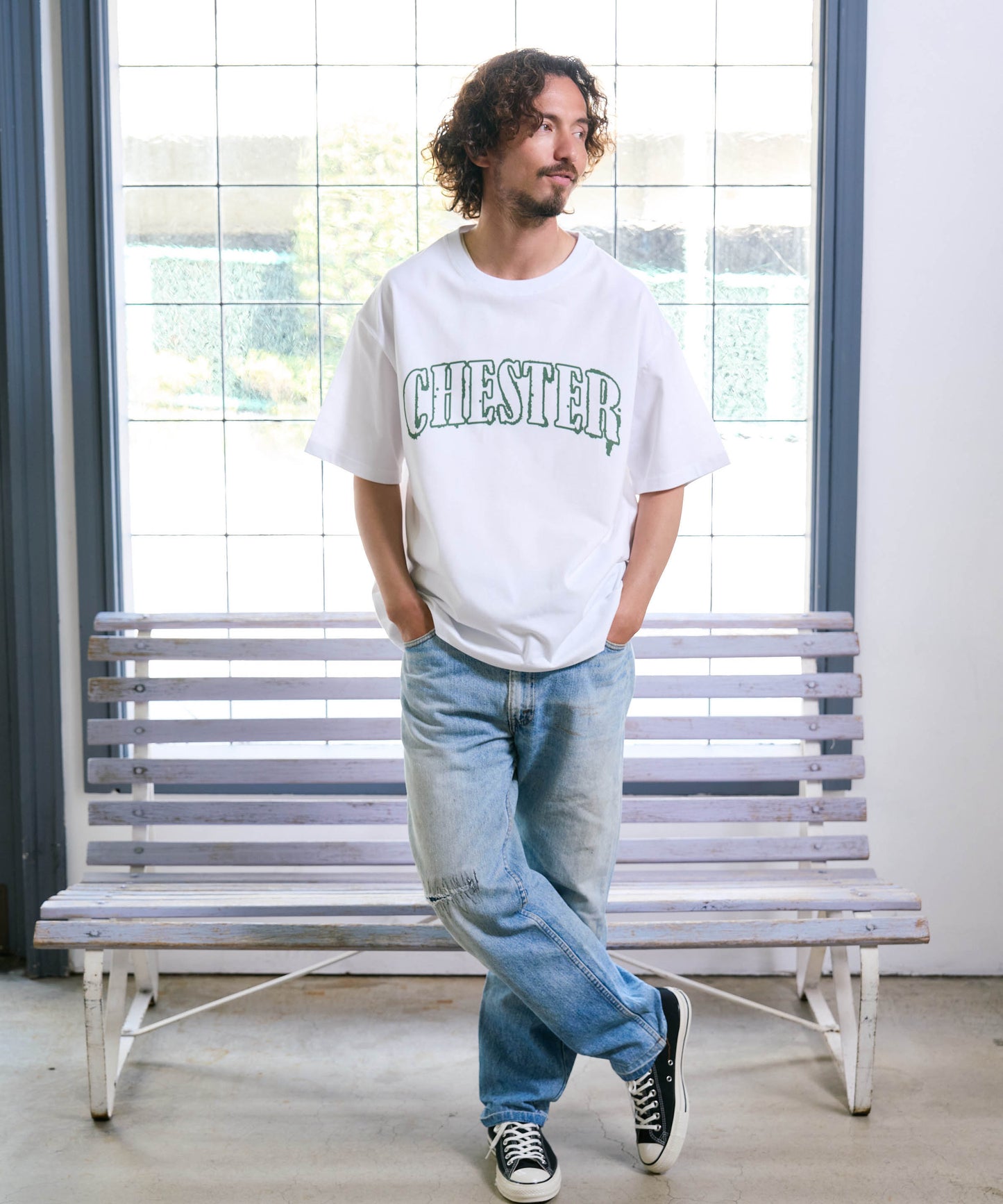 【予約販売7月初旬〜中旬入荷】-Jude-（ｼﾞｭｰﾄﾞ） 2トーン アーチロゴ プリントTシャツ