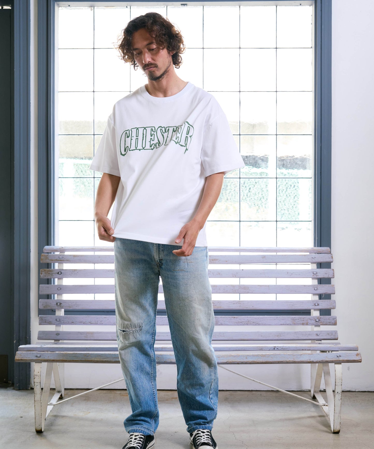 【予約販売7月初旬〜中旬入荷】-Jude-（ｼﾞｭｰﾄﾞ） 2トーン アーチロゴ プリントTシャツ