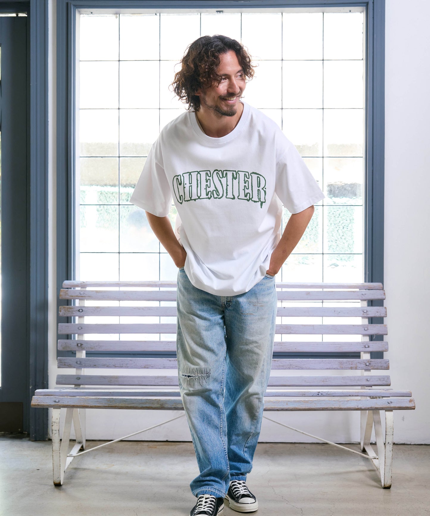 【予約販売7月初旬〜中旬入荷】-Jude-（ｼﾞｭｰﾄﾞ） 2トーン アーチロゴ プリントTシャツ