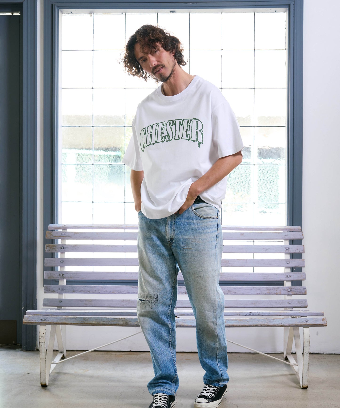 【予約販売7月初旬〜中旬入荷】-Jude-（ｼﾞｭｰﾄﾞ） 2トーン アーチロゴ プリントTシャツ