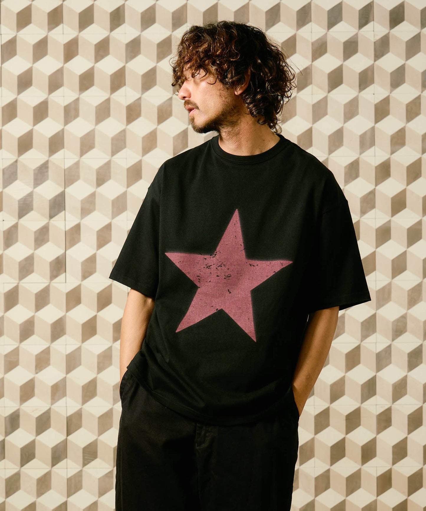 【予約販売7月初旬～中旬入荷】-Nova-(ﾉｳﾞｧ） グランジスター ビッグシルエット Tシャツ