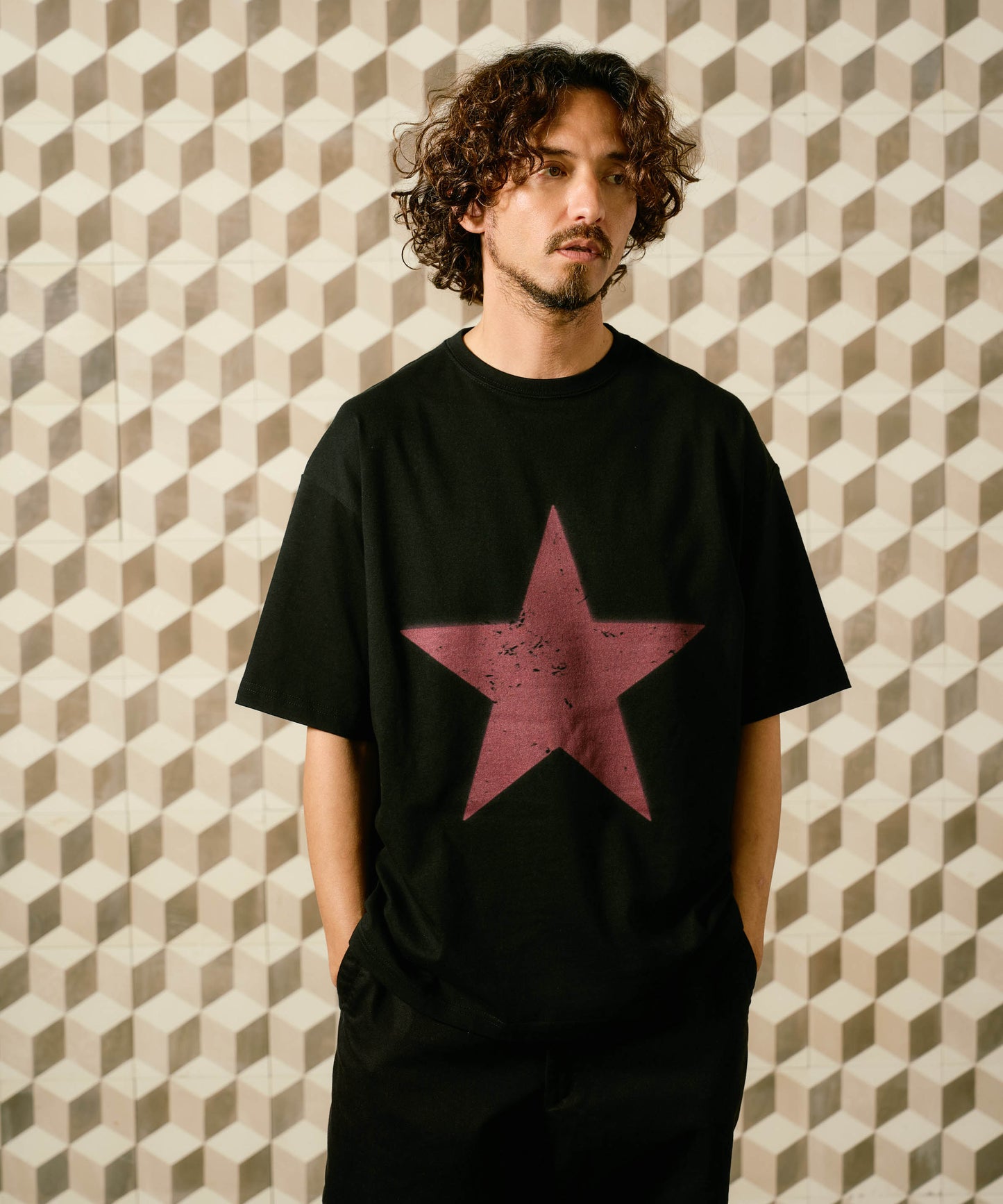 【予約販売7月初旬～中旬入荷】-Nova-(ﾉｳﾞｧ） グランジスター ビッグシルエット Tシャツ