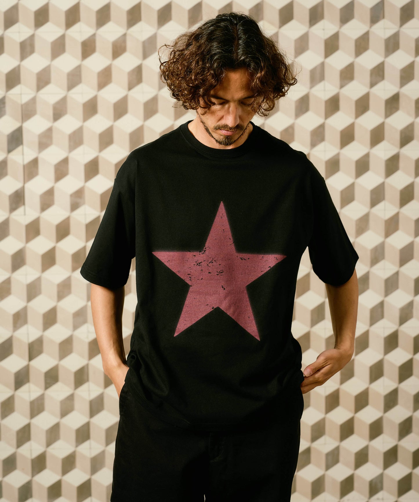 【予約販売7月初旬～中旬入荷】-Nova-(ﾉｳﾞｧ） グランジスター ビッグシルエット Tシャツ