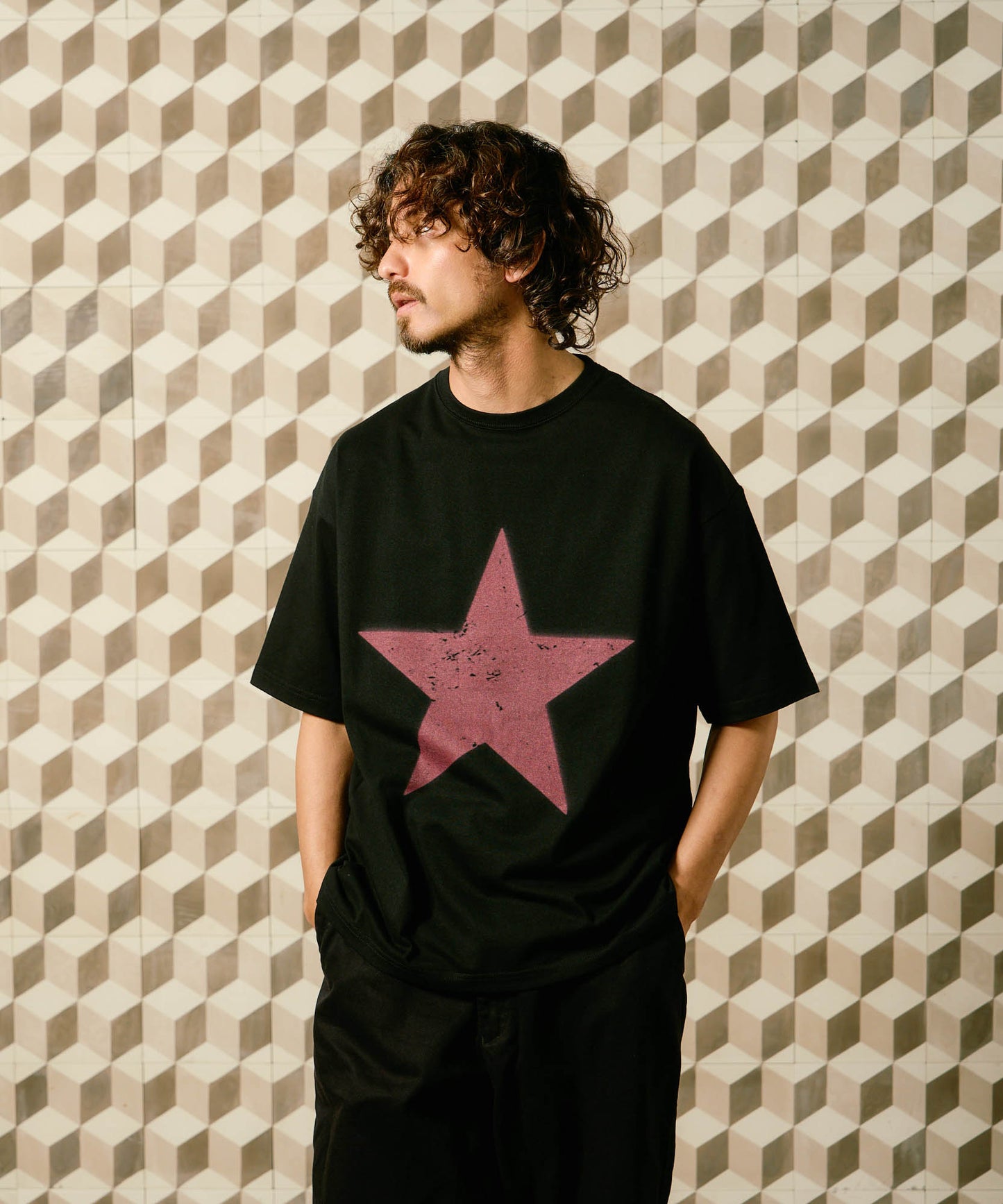 【予約販売7月初旬～中旬入荷】-Nova-(ﾉｳﾞｧ） グランジスター ビッグシルエット Tシャツ