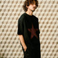 【予約販売7月初旬～中旬入荷】-Nova-(ﾉｳﾞｧ） グランジスター ビッグシルエット Tシャツ