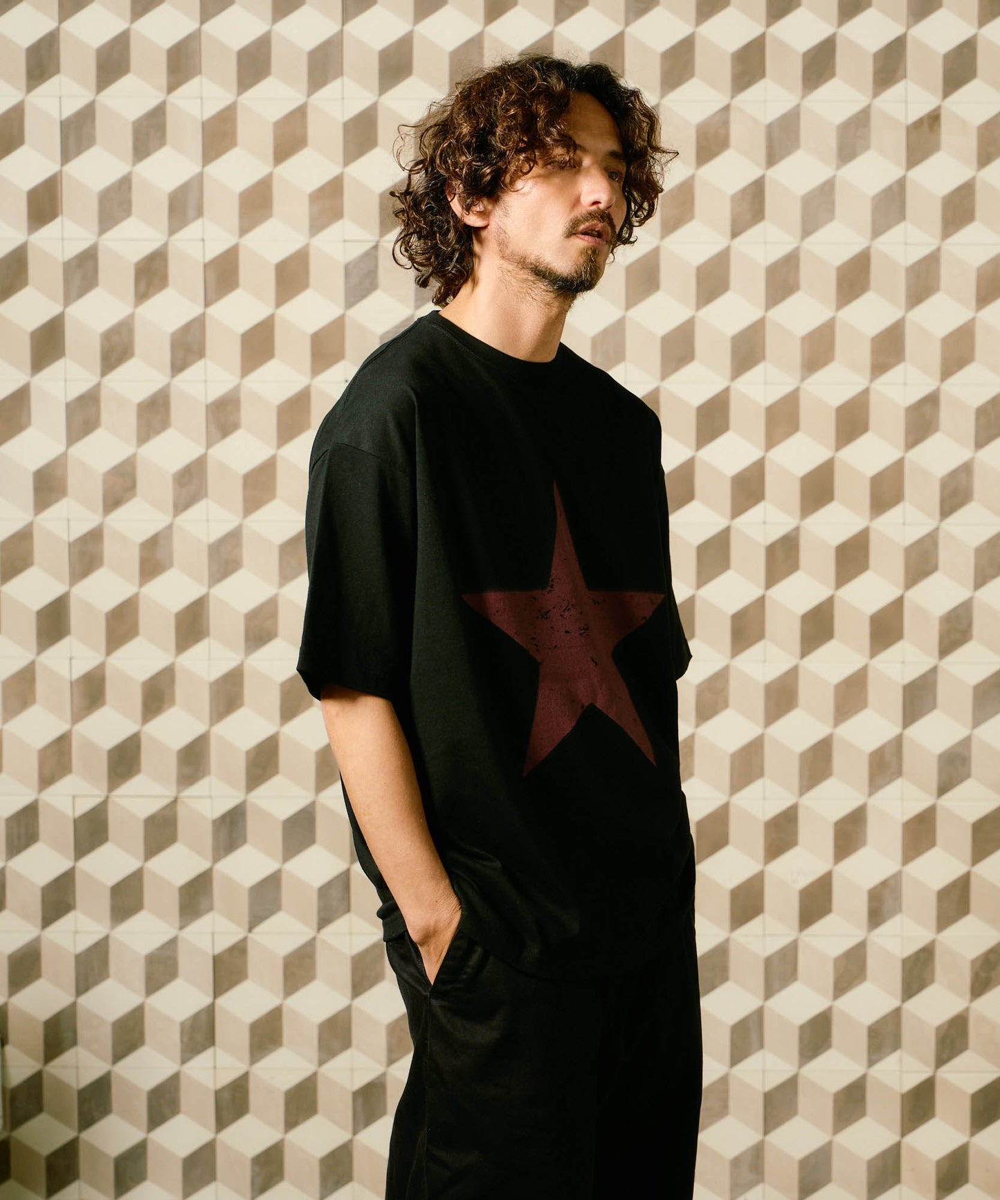 【予約販売7月初旬～中旬入荷】-Nova-(ﾉｳﾞｧ） グランジスター ビッグシルエット Tシャツ