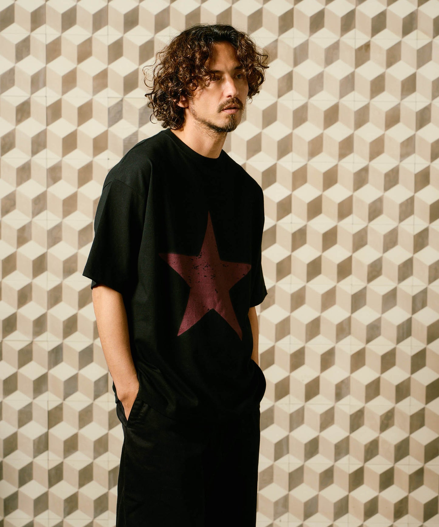 【予約販売7月初旬～中旬入荷】-Nova-(ﾉｳﾞｧ） グランジスター ビッグシルエット Tシャツ