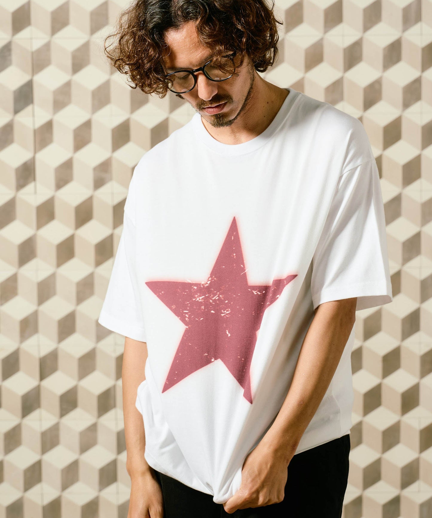 【予約販売7月初旬～中旬入荷】-Nova-(ﾉｳﾞｧ） グランジスター ビッグシルエット Tシャツ