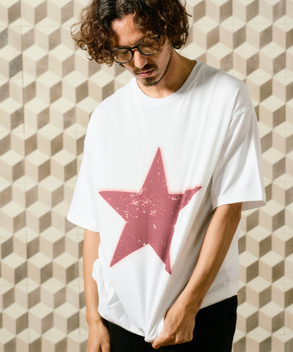 【予約販売7月初旬～中旬入荷】-Nova-(ﾉｳﾞｧ） グランジスター ビッグシルエット Tシャツ