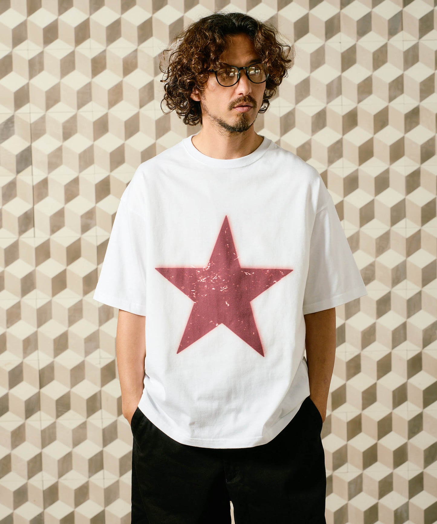 【予約販売7月初旬～中旬入荷】-Nova-(ﾉｳﾞｧ） グランジスター ビッグシルエット Tシャツ