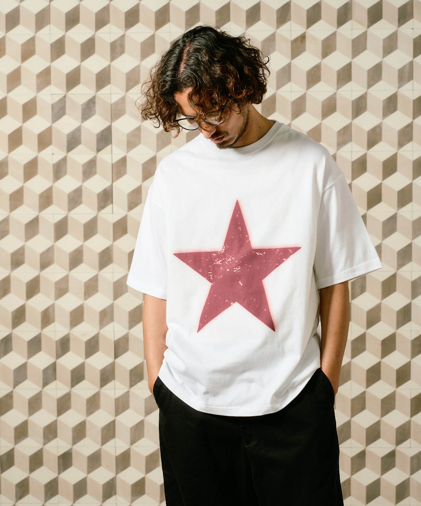【予約販売7月初旬～中旬入荷】-Nova-(ﾉｳﾞｧ） グランジスター ビッグシルエット Tシャツ