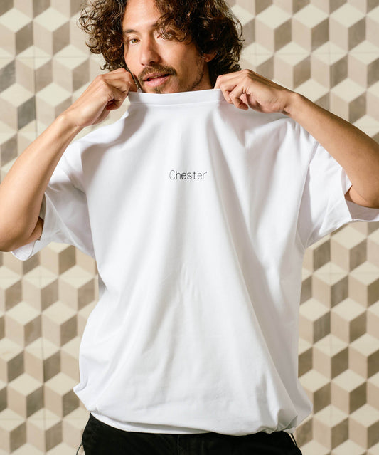 【予約販売7月初旬～中旬入荷】-Maya-(ﾏﾔ) インサイド曼荼羅プリント 裾ドローコード Tシャツ