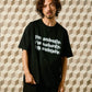 【予約販売7月初旬～中旬入荷】-Remy-（ﾚﾐｰ） "I'm nobody" メッセージプリント Tシャツ