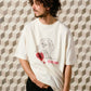 【予約販売7月初旬～中旬入荷】-Vinny-（ｳﾞｨﾆｰ） "Bad Boy" ドール＆ハートグラフィック Tシャツ
