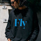 10.0oz Fly LOGO クルーネックスウェット -Fly-【予約販売3月上旬～中旬入荷】