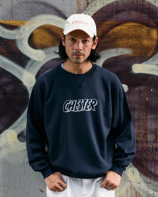 ラグランスリーブロゴスウェット -Philip-【予約販売3月上旬～中旬入荷】
