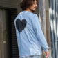 【Cary（ｷｬﾘｰ）】グランジハートロングスリーブTシャツ