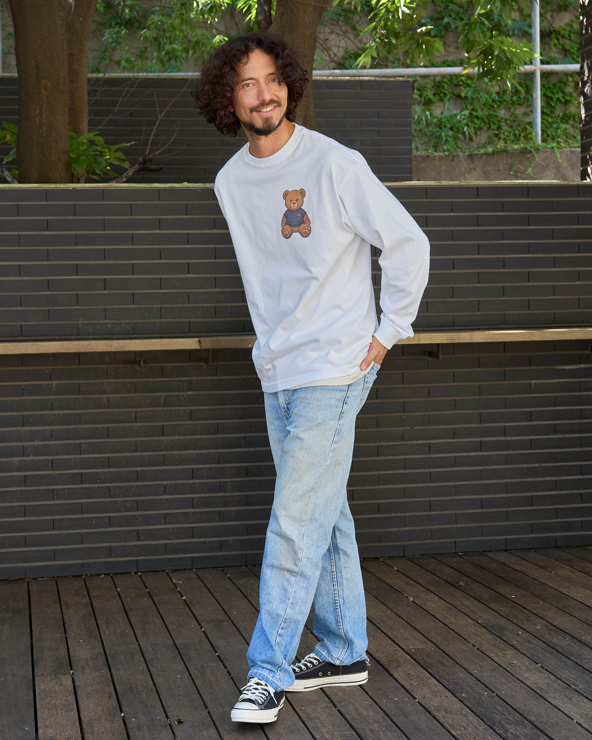 【Bennington(ﾍﾞﾆﾝﾄﾝ）】 プリント ロングスリーブTシャツ