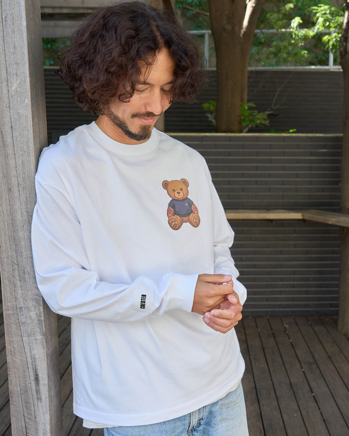 【Bennington(ﾍﾞﾆﾝﾄﾝ）】 プリント ロングスリーブTシャツ